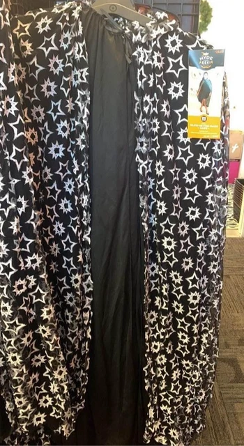 Adult Glow In The Dark Star Cape OSFM Halloween