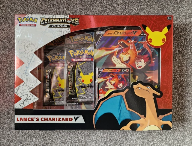 POKEMON TCG: CELEBRATIONS 25th Anniversary- Lance's Charizard V Box New ...