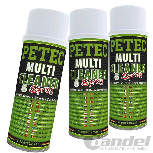 3x 82200 PETEC MULTICLEANER 200 ML DETERGENTE MULTIUSO SGRASSAGGIO
