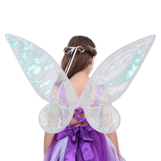 US_ Fairy Elf Princess Angel Wings For Women Girls Performance Cosplay Costumes