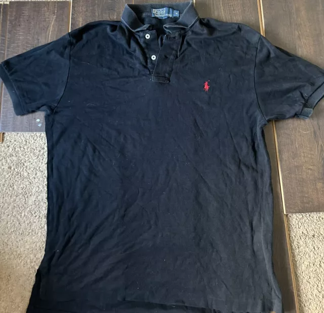 Polo Ralph Lauren Men’s Short Sleeve Polo Shirt Size Medium Black