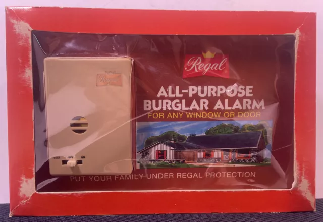 Vintage Regal All purpose Burglar Alarm For Any Window Or Door New In Box