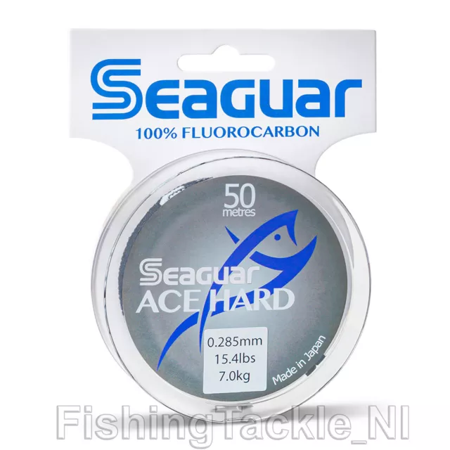 Seaguar Ace Hard Flourocarbon 50m - Fresh/Saltwater Invisible Pure FlouroCarbon