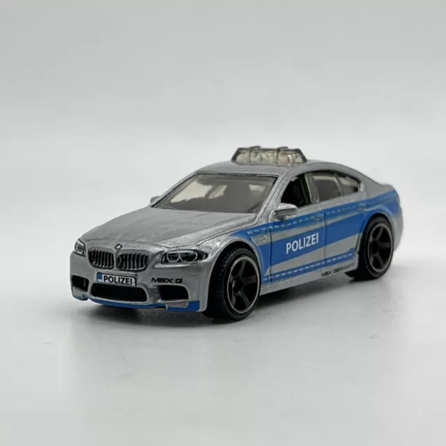 Matchbox BMW M5 Police Polizei Silver 2021 1:64 Diecast Car