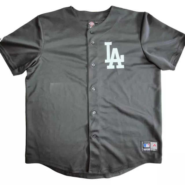 Los Angeles Dodgers baseball jersey shirt Size XL Black Men's - Majestic MLB