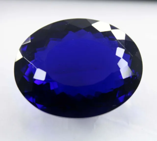50 Ct Natural Tanzanite Loose Gemstone Deep Blue Oval Cut CERTIFIED Huge Size