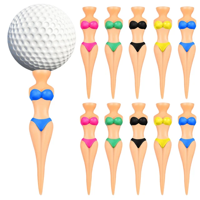 10 Pcs Plastique Goujon À Boule Manquer Équipement De Golf Gofts Femmes