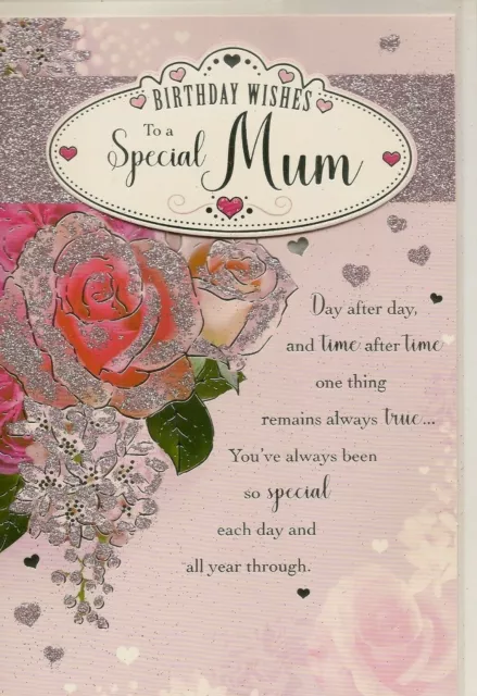 MAMA ALLES GUTE zum Geburtstag Grußkarte traditionelle Rosen Blumen
