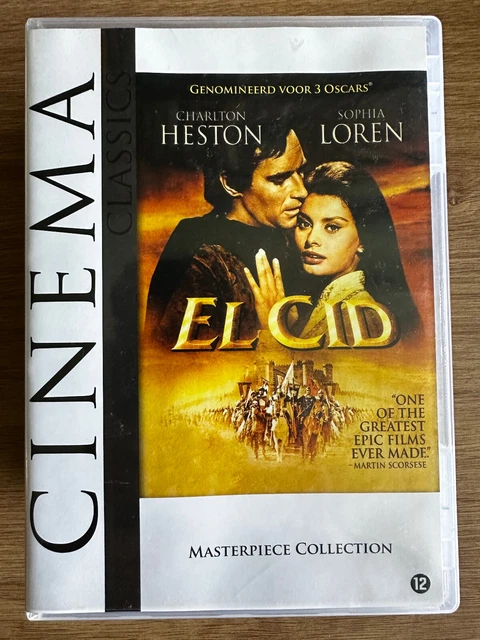 El Cid DVD 1961 Movie Epic with Charlton Heston + Sophia Loren El Cid DVD 1961 Movie Epic with Charlton Heston + Sophia Loren