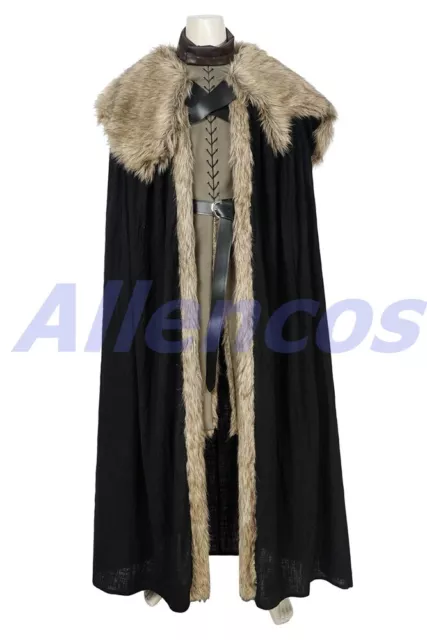 Game of Thrones Season 8 Jon Snow Costume Cosplay Suit 2