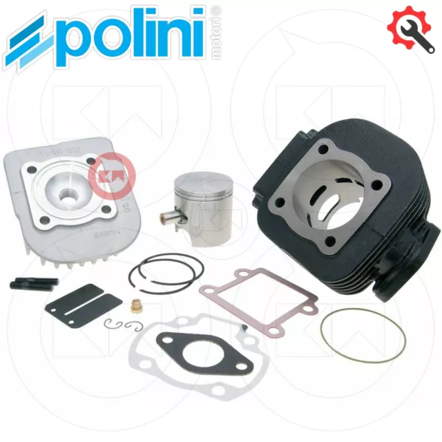 KIT GRUPPO TERMICO CON TESTATA POLINI CILINDRO PISTONE 75cc MBK BOOSTER 50 2T