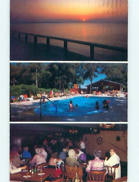 1990 Castaways Restaurant & Motel Pt. Port Austin Michigan MI 60.000 cards r0998