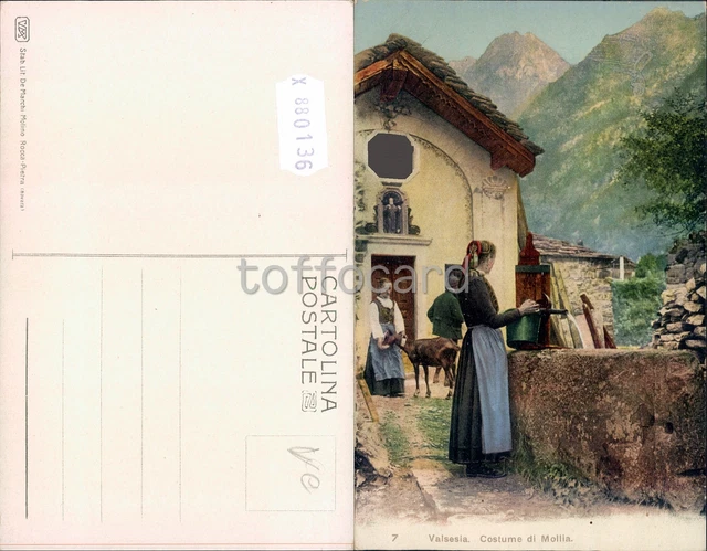Vercelli Provincia-Valsesia-Mollia-Costumi-B88-136