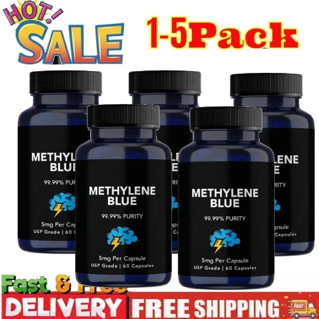 METHYLENE BLUE CAPSULES 5mg - USP Grade, 99.99% Purity, 60 Capsules £8. ...