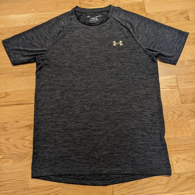 T-shirt UNDER ARMOUR THE TECH GRIGIA HEATGEAR T-shirt morbida sportiva da uomo taglia small