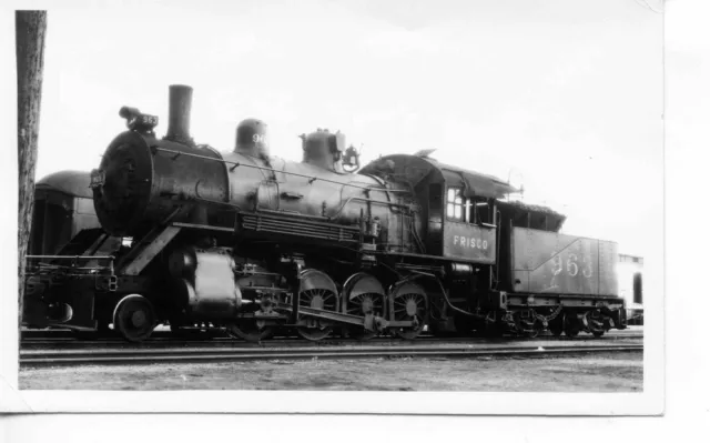 9E124 Rp 1936 Slsf Frisco Railroad 2-8-0 Loco #963 Springfield Mo