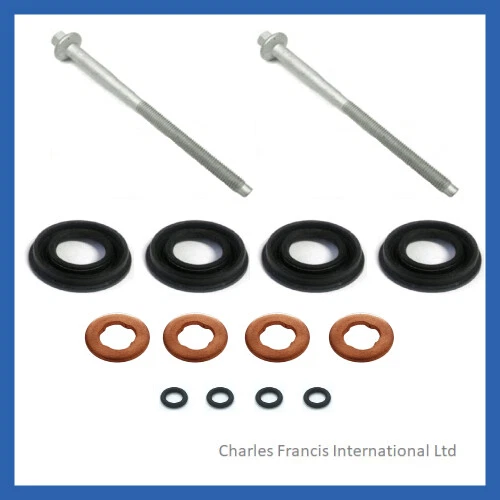 FORD TRANSIT MK7 2.2 TDCi DIESEL INJECTOR SEAL KIT + INJECTOR CLAMP ...