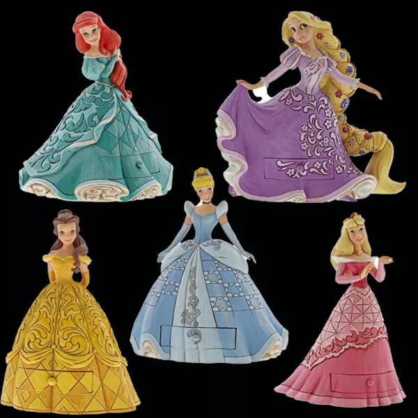 Full Range of Disney Traditions Treasure Keeper Princess Figurines By Jim Shore