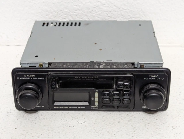 VINTAGE PIONEER SUPER Tuner Car Stereo AM/FM Cassette Model KE-1818 ...