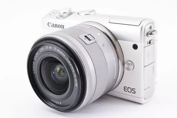 [N Mint] Canon EOS M100 24.2MP Digital Camera White Body w/ EF-M 15-45mm IS STM