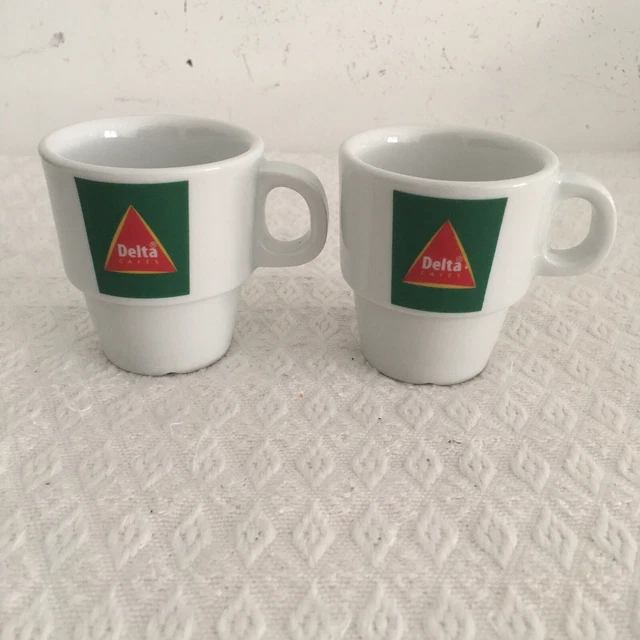 DELTA - Lot de 2 tasses a cafe expresso Vintage DELTA - neuf