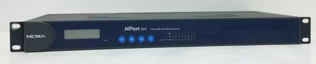 Moxa NPort 5610-8 8 Port RS-232 Device Server With Bracket Ears