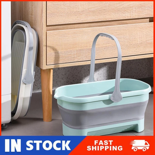 Foldable Mop Bucket Easy Storage Rust Resistant Multifunctional for Travel RVs R