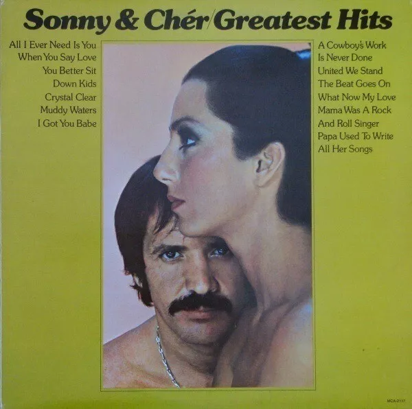 Sonny & Cher Greatest Hits NEAR MINT MCA Records Vinyl LP