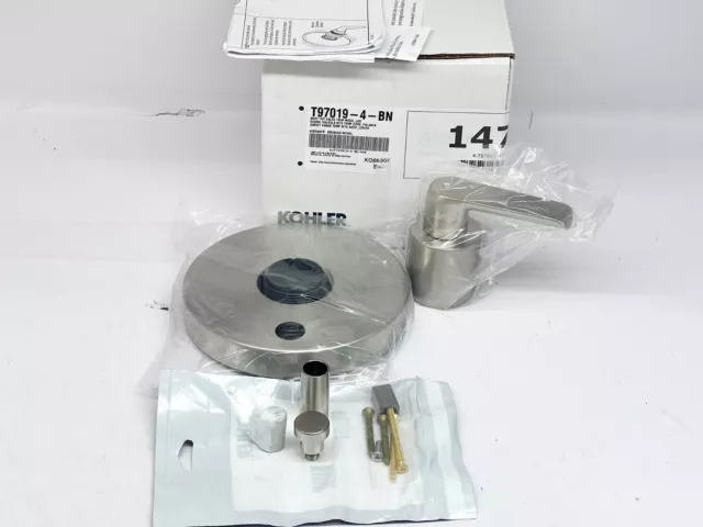 Kohler T97019-4-BN Avid Rite-Temp valve trim push-button diverter Brushed Nickel