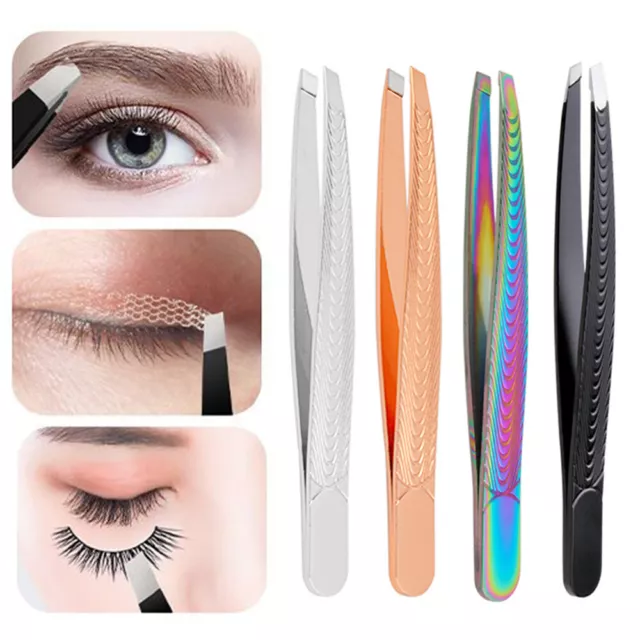 Pincettes À Sourcils De Beauté Professionnelle Pincettes Pointues Et #