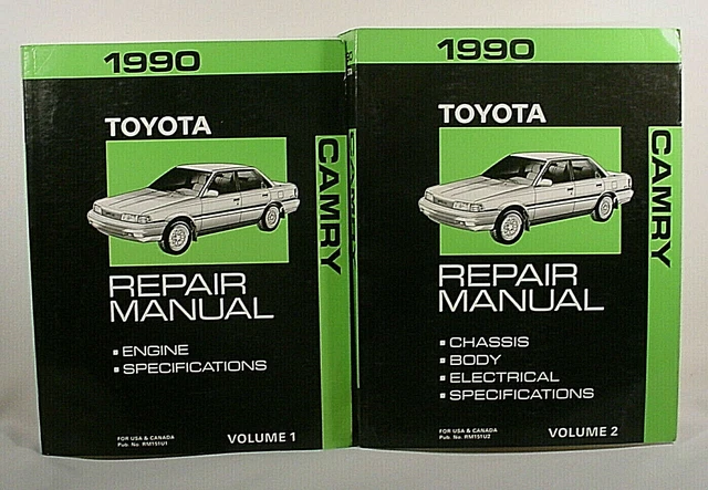 1990 Toyota Camry Service MANUAL 2 VOLUME SET - ORIGINAL