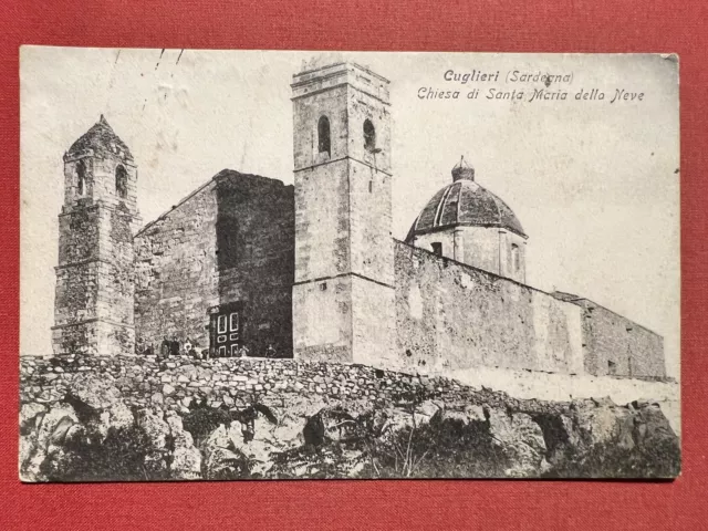 Cartolina - Cagliari - Chiesa di Santa Maria della Neve - 1912