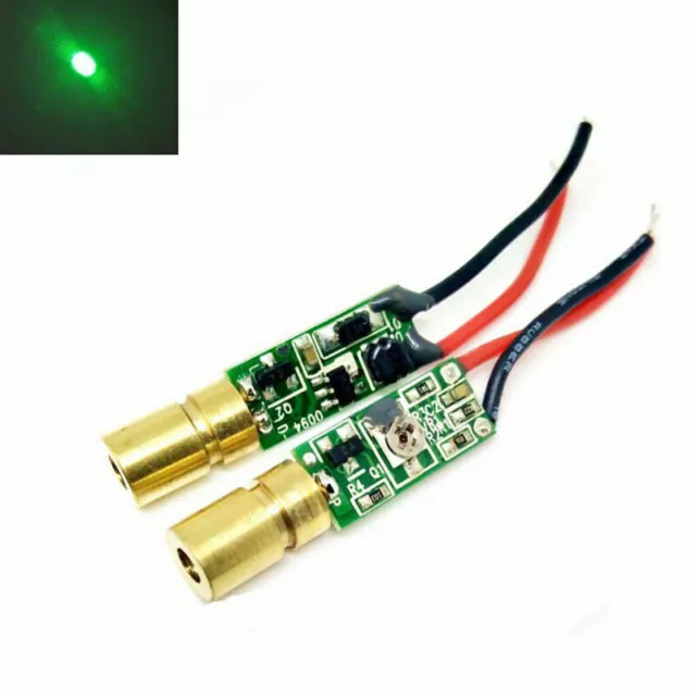 2pcs Green 5mw 515nm 520nm Dot Mini Laser Diode Module for Aiming positioning