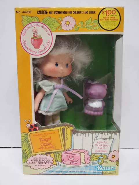 Vintage 1982 Strawberry Shortcake ANGEL CAKE w/ SOUFFLE Rebate NIB Kenner