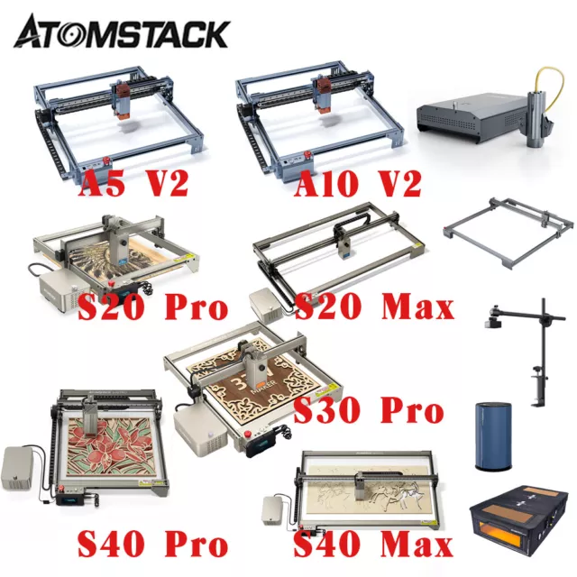 Atomstack Maker 6W/10W/20W/33W/40W Lasergravurmaschine Lasergravierer T4S7