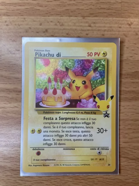 Carte Pokemon Gran Festa ITA 2021 - 25° Anniversario - Birthday Pikachu