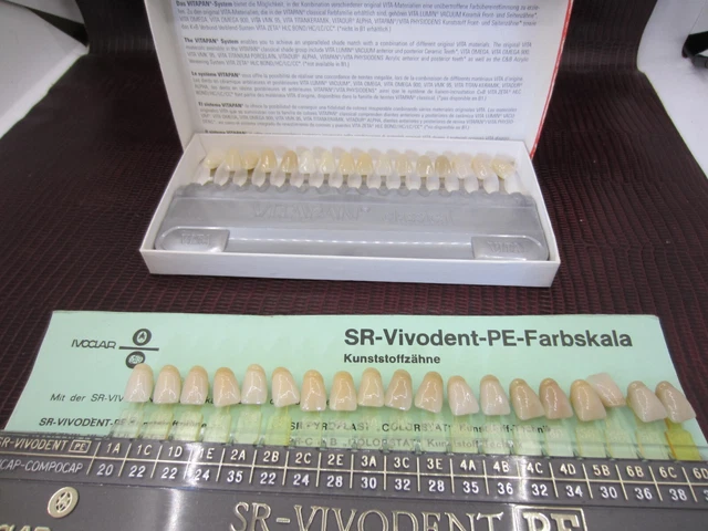 3 Set VITA 3D-MASTER TOOTH GUIDE,VITA VITAPAN CLASSICAL,SR vivodent shade guide