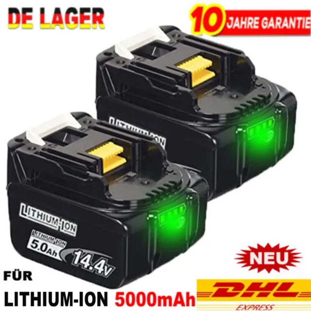 5000mAh 14.4V BL1430 BL1415 Akku für Makita 14.4 Volt BL1440 BL1450 197615-3 DHL