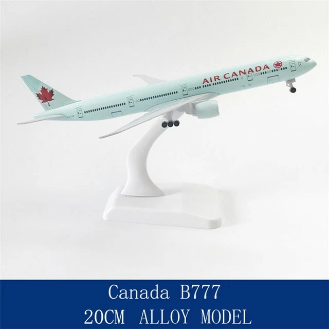 Maquette Avion Alliage Air Canada Boeing 777 1/400 - Modèle Diecast Métal Avec Support, Collection Aéronautique