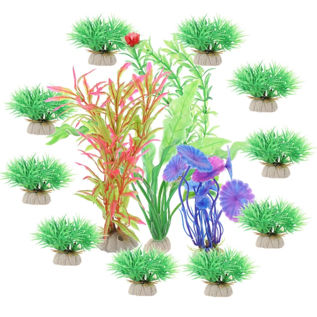 14 Pcs Aménagement Paysager D'aquarium Accessoires Décorations Décorer