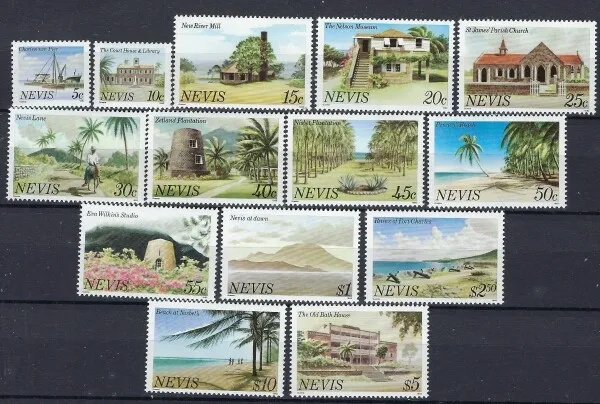 Nevis 121a-34a MNH 1982 set (mm1080)