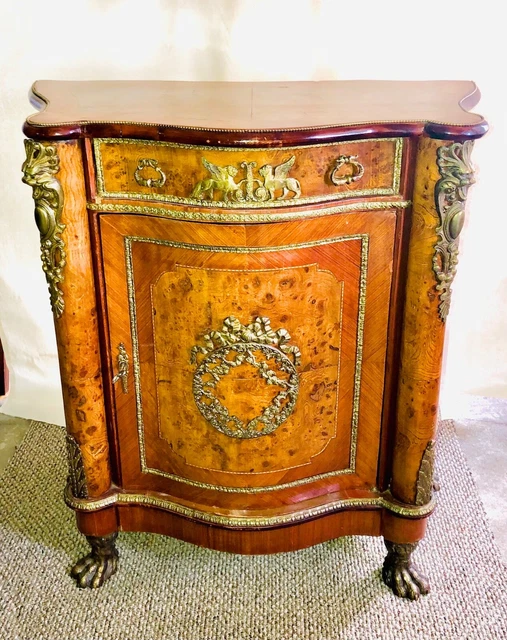 Antique Louis XV French Ormolu Mounted Side Cabinet