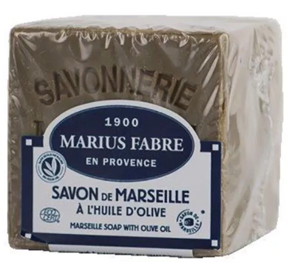 Savon de Marseille 72% d' huile d' olives 200gr MARIUS FABRE