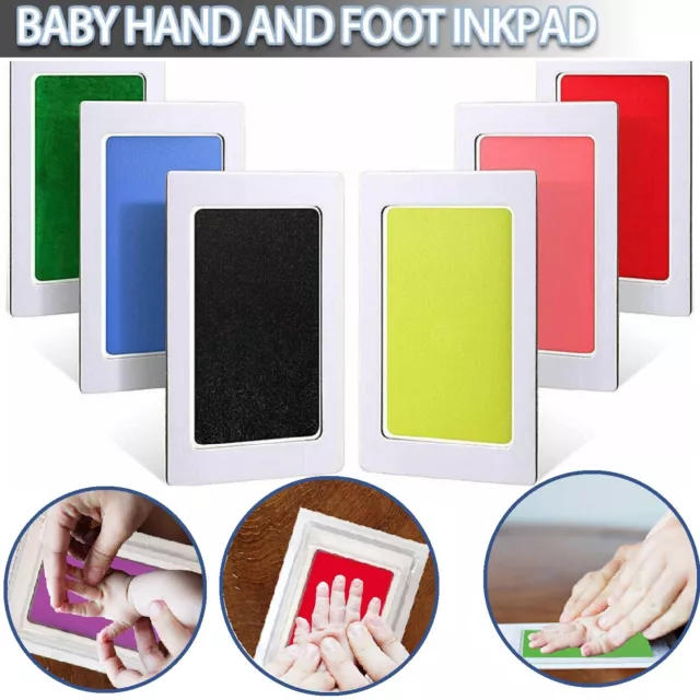 Inkless Baby print kit Newborn Footprint Handprint Safe Gift Foot Hand Wipe Paw