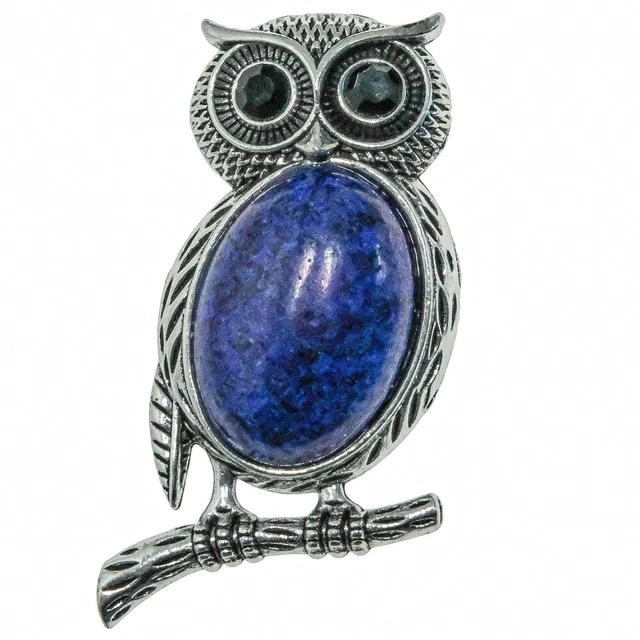Broche Hibou Taratata - Occasion, Bijou Fantaisie Mignon Et Original