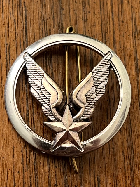 FRENCH ARMY LIGHT Aviation Pin Observer Beret Badge YDELSART 89100 SENS ...