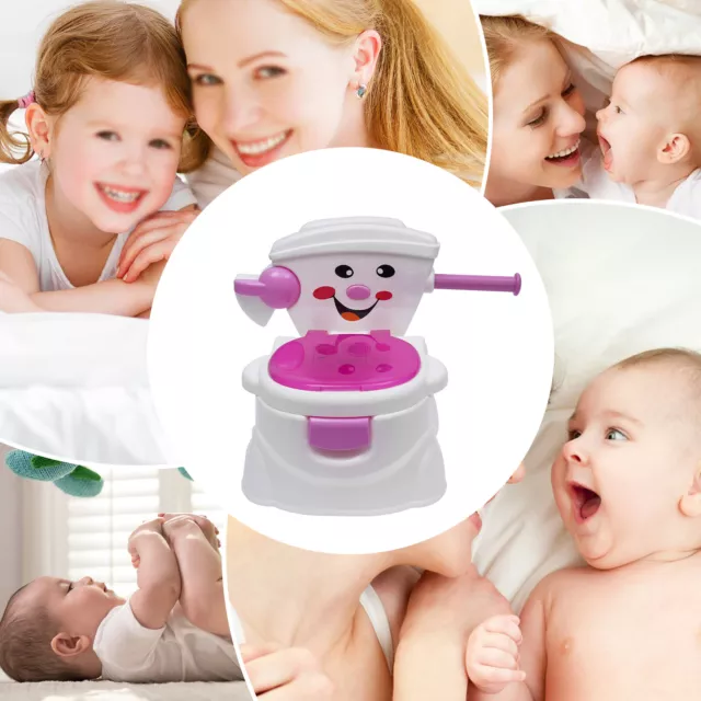 Pot Pour Bebe Enfant de WC Toilette En Plastique Doux Garcon Et Fille Bleu/Rose