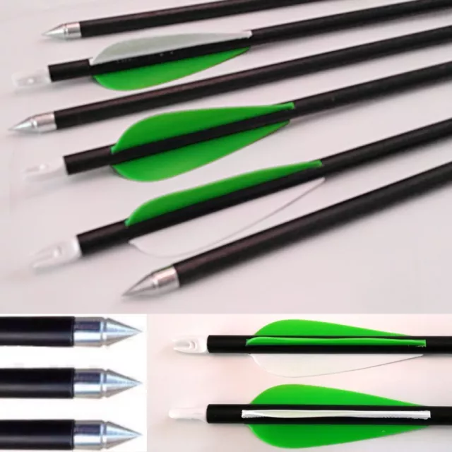 32" to 24"  Fibreglass Archery arrows  compound or Recurve in variety of colours