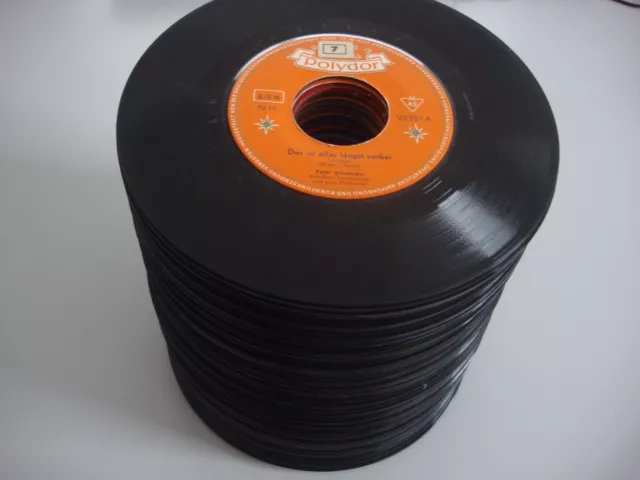 100x Antiquität 7" Single Vinyl Schallplatten Platten Musikbox Wurlitzer Jukebox