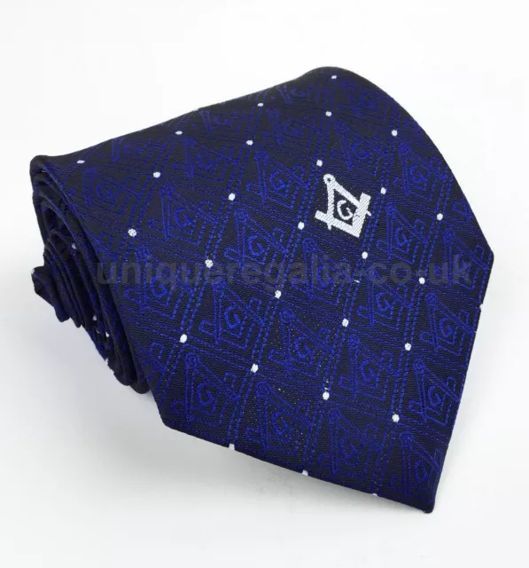 Masonic Regalia Craft Masons Silk Tie with Square Compass & G Lodge Gift NT021